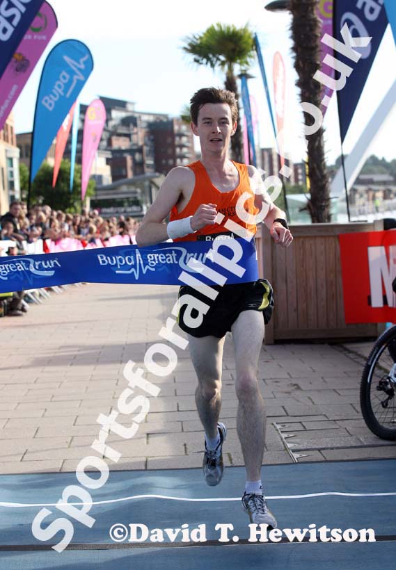Ben Douglas (Durham City) winner of the BUPA Great Run 5k.